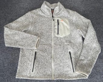 Cabelas XPG Men Large Sweater Fleece Full Zip Jacket Outdoor Hiking Casual Layer