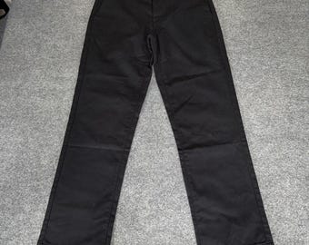 George Men Regular Fit Straight Leg Chino Pant Black 32x32 NWT Casual Flat Front