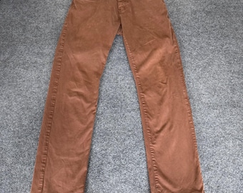 Mavi Zach Straight Leg Pants Mens 32x32 Rust Cotton Stretch Casual Chino Denim