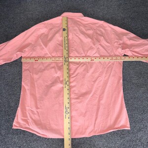 Southern Tide Mens Large Coral Pink Long Sleeve Button Down Shirt Cotton Casual bild 5