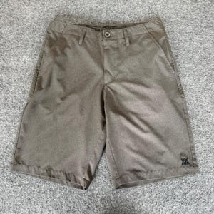 DIXXON Shorts Mens 32 Gray Flat Front Casual Shorts Lightweight Everyday Comfort image 1