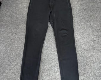 Lululemon Slim Fit Jogger Fleece Pants Mens 34x32 Black Stretch Casual Athletic