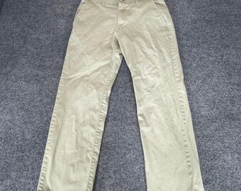 Lee Extreme Comfort Mens 31x28 Khaki Tan Straight Fit Chino Pants Stretch Casual