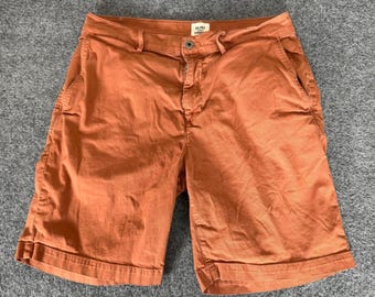 Flint and Tinder 365 Shorts Mens 33 Rust Orange Chino Stretch Casual Huckberry