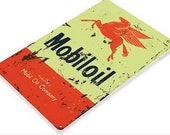 Mobilgas 11x8 inch Tin Sign Gas and oil Pegasus Socony Vacuum Gargoyle Petroleum Mechanic Garage Man Cave Mobil Rusty Rustic Can Gallon