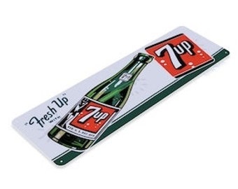 SEVEN UP 7UP WITH LUNCH IT LIKES YOU TIN SIGN SEVEN UP 7UP WITH LUNCH IT LIKES YOU TIN SIGN