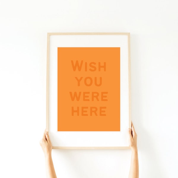 Wish You Were Here Pink Floyd Poster (Digital Download) | Wall Art, Home Decor, Rock Music, Rock & Roll, Pink Floyd