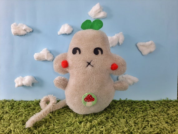 Handmade Plushie, Punch Needle Decor, Unique Stuffed Toy