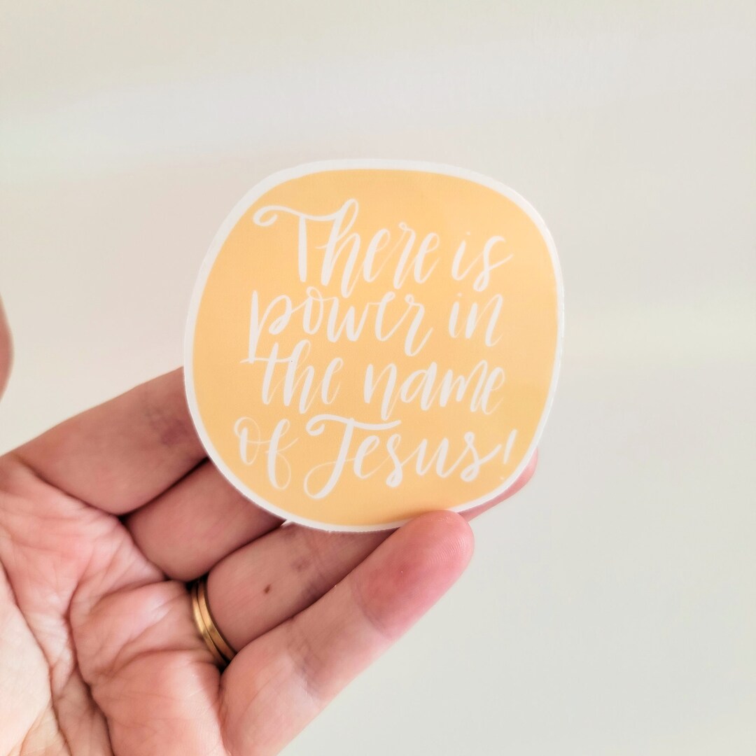 There is Power in the Name of Jesus Minimalist Calligraphy - Etsy