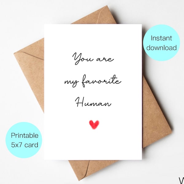 Printable Anniversary Card, Wife Husband card, Digital love card, Girlfriend Boyfriend gift card, Printable birthday card, I love you card