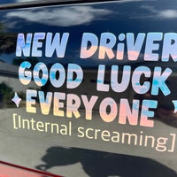 Student Driver Stickers (non-magnetic) - Paint-safe, Removable Student ...