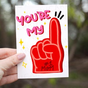 Eres mi mamá número uno, Tarjeta divertida del día de la madre, Tarjeta de feliz día de la madre, Tarjeta humorística de cumpleaños para madre, Tarjeta de "Te amo mamá" de mi hija