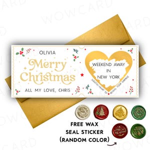 Customize Christmas card, scratch off card, Scratch to reveal, Personalized Xmas card, Holiday Surprise Scratch off Card, Scratch voucher Metallic Gold