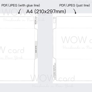 A7 Envelope Template, Printable Template for Greeting Card, Digital ...