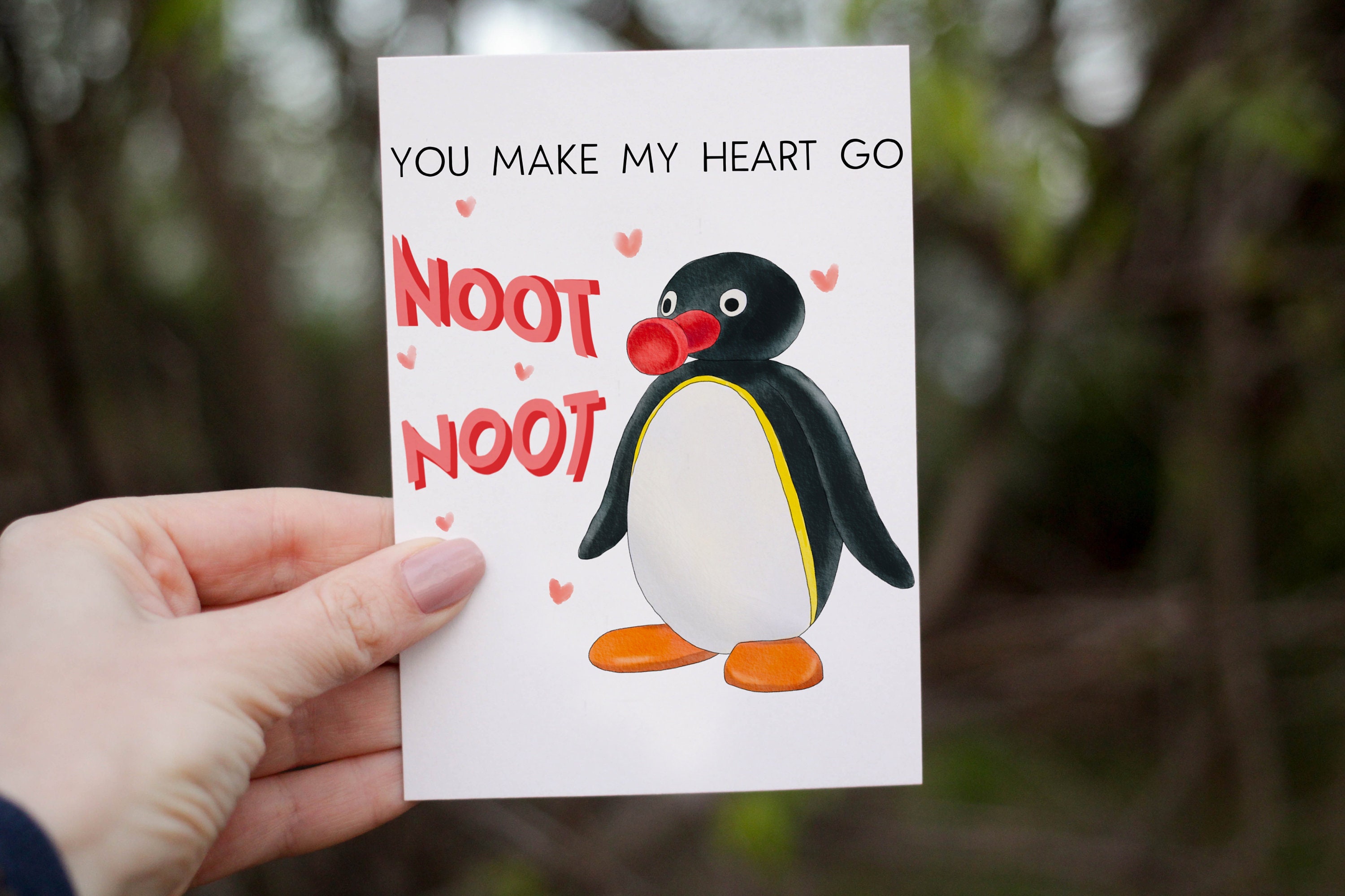 Pingu Anniversary Card Funny I Love You Card Pingu Meme - Etsy