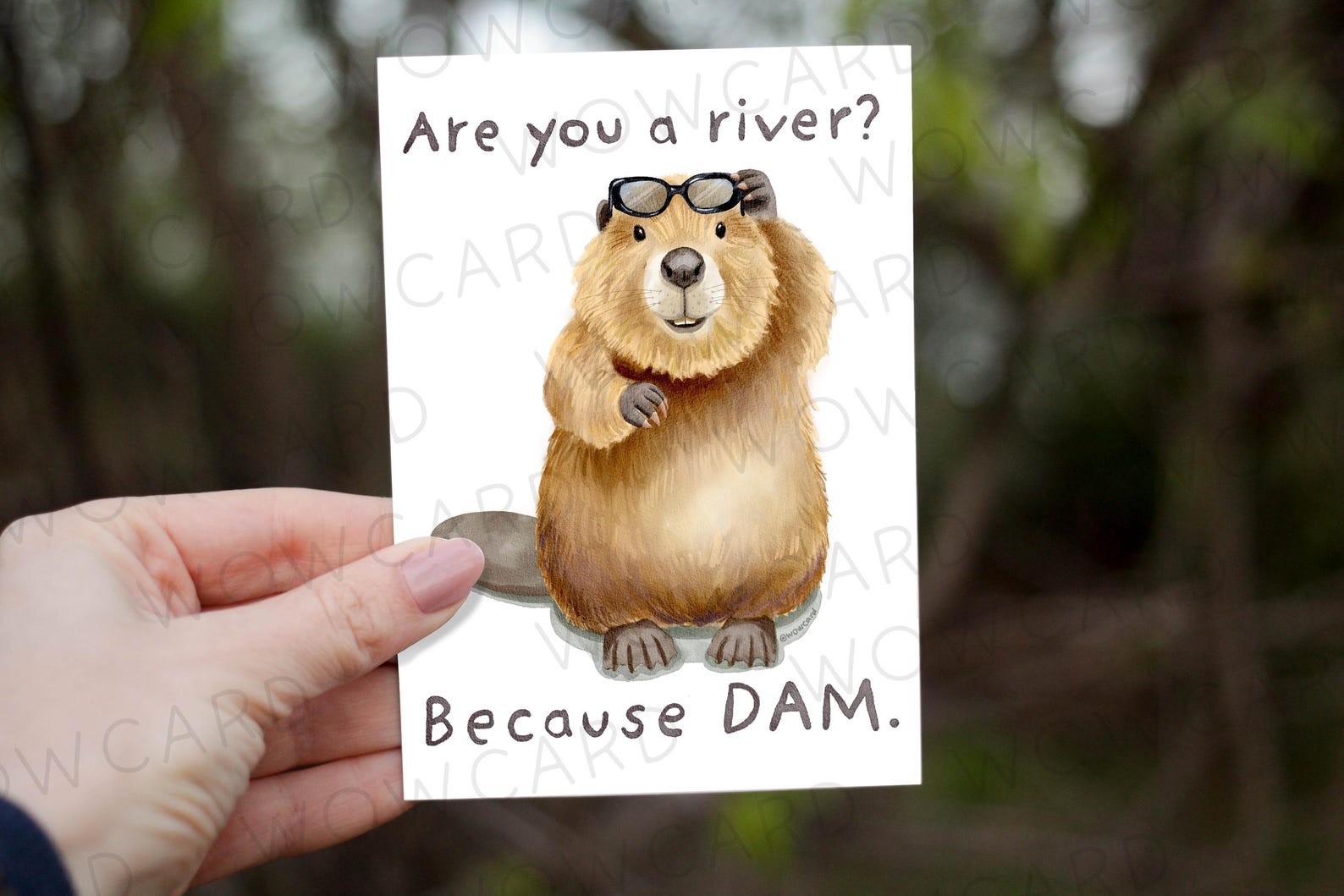 Funny Beaver Love Cards for Wife Husband, Valentines Day Card, Cute ...
