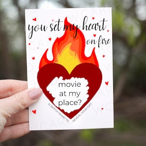 Carte personnalisée de Saint-Valentin, carte à gratter personnalisée, carte d'anniversaire pour lui elle, carte d'amour petit ami, carte à gratter pour révéler