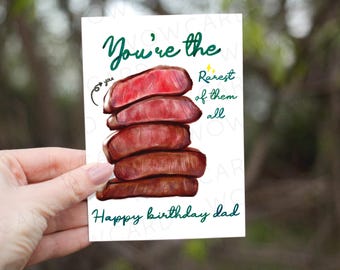 Eres el más raro de todos, Feliz cumpleaños papá, tarjeta del día del padre feliz, te amo papá, tarjeta de cumpleaños papá, hija hijo tarjetas del papá más raro