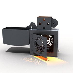 Fire pit &quot;Lighter&quot; . For 3mm (11g) sheet. The DXF file is ready for cutting. A digital product.