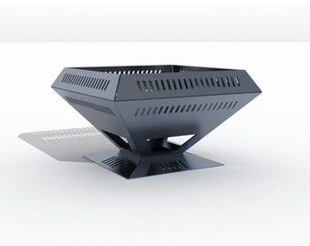 Fire pit "Square" , DXF file plasma, laser cutting