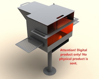 Garden grill 3.  Digital product.  DXF file plasma, laser cutting. DIY metalwork. Ready-made files for plasma cutting.