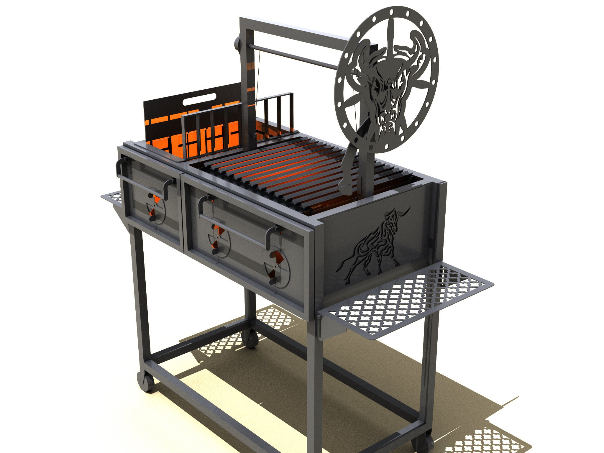 Santa Maria Grill. DIY Plan. A Set of DXF Files Drawings for Assembly