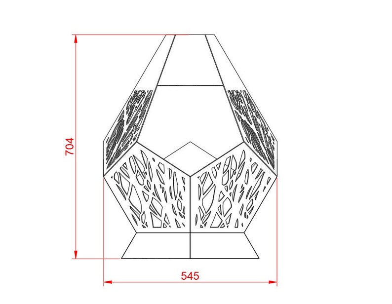 Feuerstelle im Freien. 2 Größe. Digitales Produkt. DXF-Datei-Plasma, Laserschneiden. DIY Metallarbeiten. Vorgefertigte Dateien für das Laserschneiden. Bild 2
