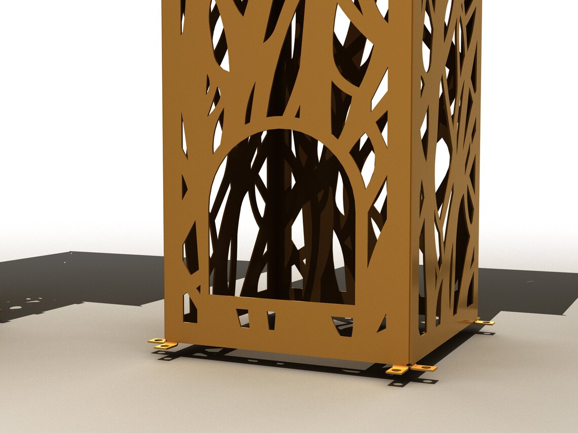 Garden Columns Rustic Rusty Metal DXF File Plasma Laser Etsy