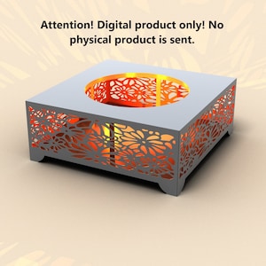 Fire pit DXF file.  Digital product.  DXF file plasma, laser cutting. DIY metalwork. Ready-made files for plasma cutting.