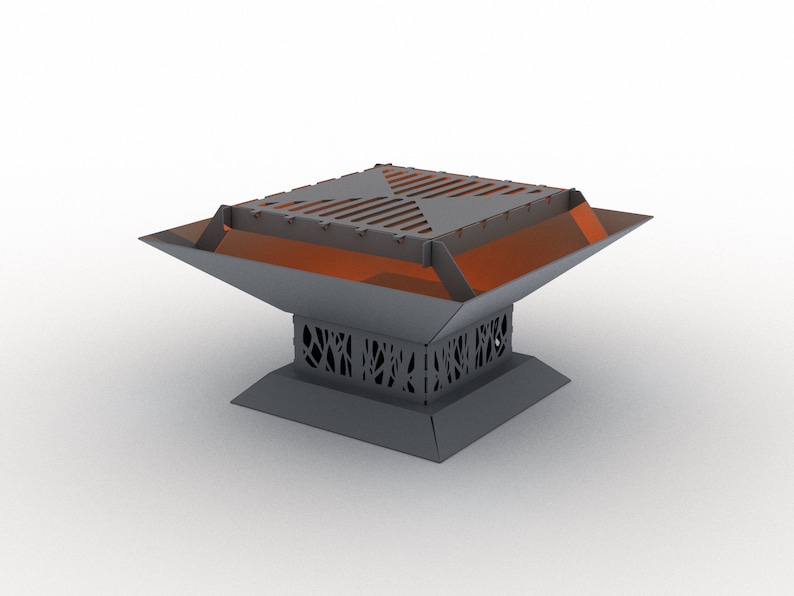 Fire pit and grill. DXF file plasma, laser cutting. DIY metalwork. Ready-made files for plasma cutting. image 5