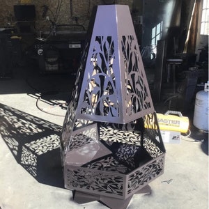 Pyramid 3 Fire pit DXF.  Digital product.  DXF file plasma, laser cutting. DIY metalwork. Ready-made files for plasma cutting.