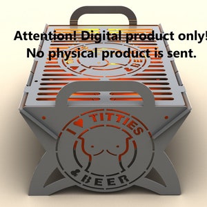 Collapsible camping Fire pit. DXF file plasma cutting. Digital product