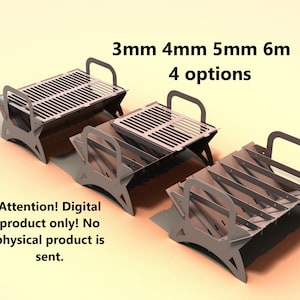 Fire pits DXF Collapsible   DXF file plasma, laser cutting