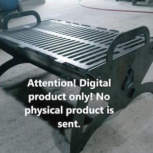 Fire pit Collapsible grill. DXF file plasma, laser cutting. DIY metalwork. Ready-made files for plasma cutting.
