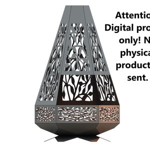 Pyramid Fire pit DXF.  Digital product.  DXF file plasma, laser cutting. DIY metalwork. Ready-made files for plasma cutting.