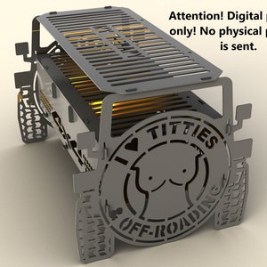 Grill Flat pack. Fire pit. DXF file plasma, laser cutting. DIY metalwork. Ready-made files for plasma cutting.