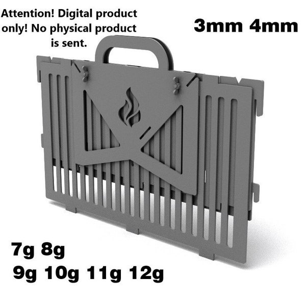 Beste Feuerstelle zusammenklappbar. 12 DXF-Datei Plasmen, Laserschnitt. DIY Metallarbeiten. Vorgefertigte Dateien für das Laserschneiden.