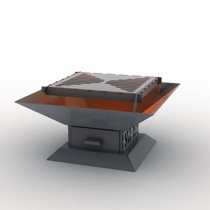 Fire pit and grill. DXF file plasma, laser cutting. DIY metalwork. Ready-made files for plasma cutting. image 4