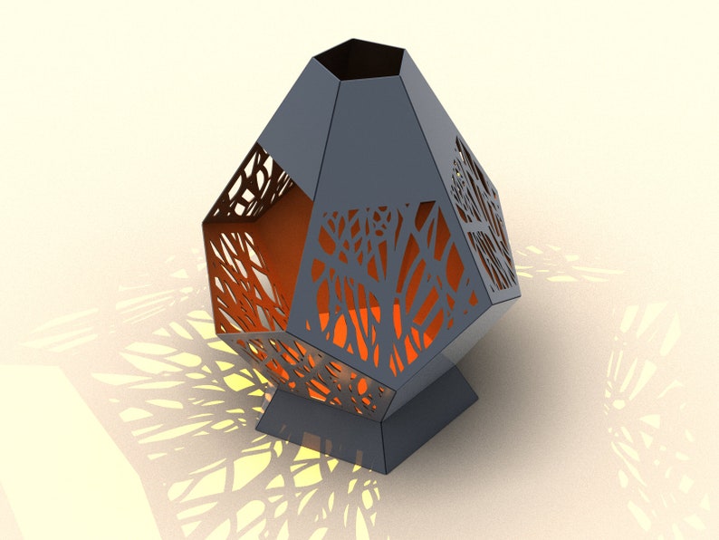 Feuerstelle im Freien. 2 Größe. Digitales Produkt. DXF-Datei-Plasma, Laserschneiden. DIY Metallarbeiten. Vorgefertigte Dateien für das Laserschneiden. Bild 7