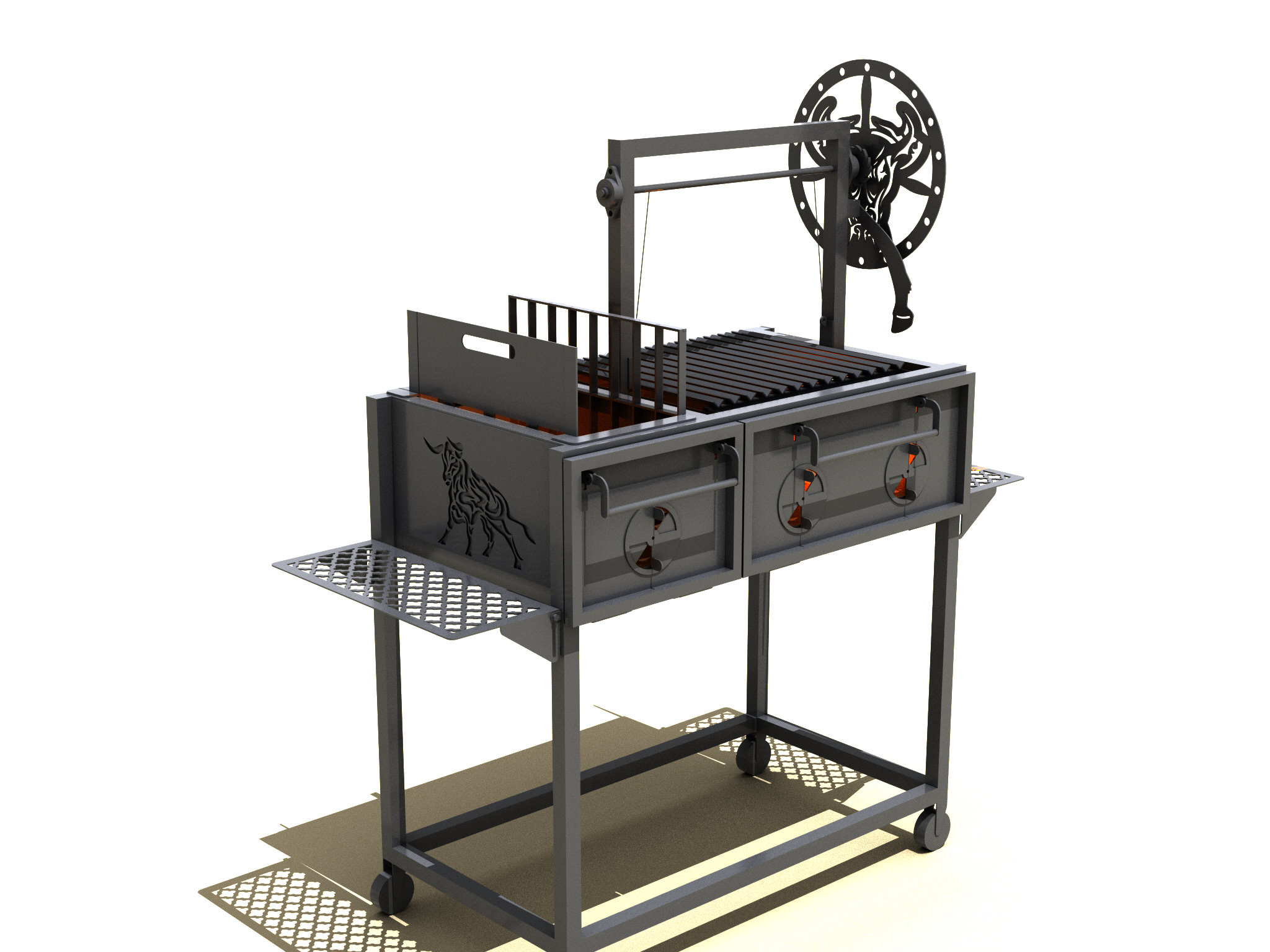 Santa Maria Grill. DIY Plan. A Set of DXF Files Drawings for Assembly