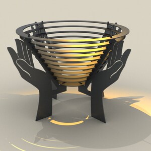 Garden fire pit, DXF file plasma, laser cutting. DIY metalwork. Ready-made files for plasma cutting. image 5