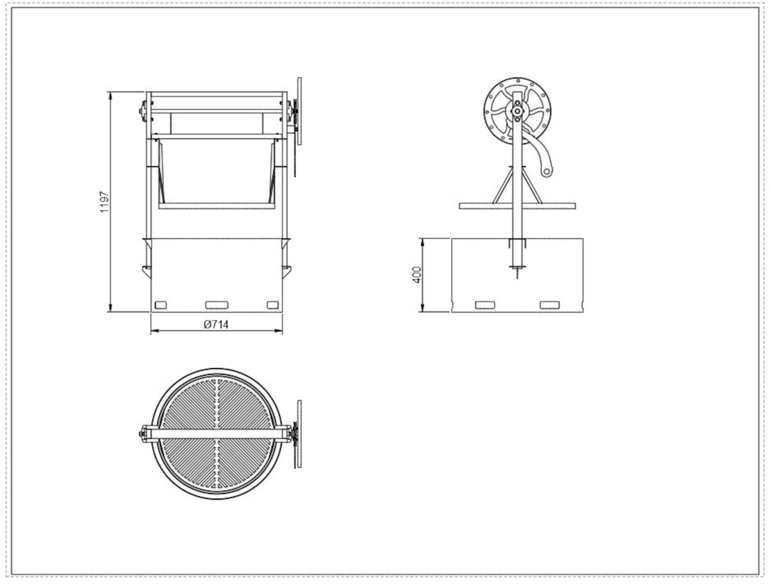 Smokeless Fire Pit Argentine Grill. Digital Product. DXF Etsy