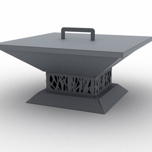 Fire pit and grill. DXF file plasma, laser cutting. DIY metalwork. Ready-made files for plasma cutting. image 8