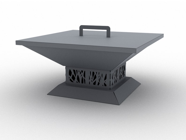 Fire pit and grill. DXF file plasma, laser cutting. DIY metalwork. Ready-made files for plasma cutting. image 8