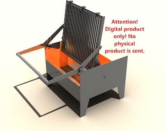 Buitengrill DXF. DXF-bestand plasma, lasersnijden