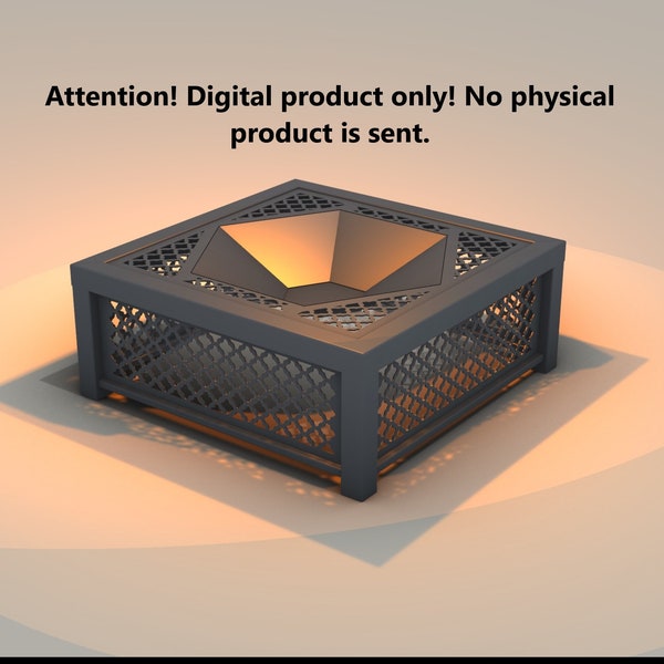 Outdoor Fire pit  DXF file plasma, laser cutting. DIY metalwork. Ready-made files for plasma cutting.