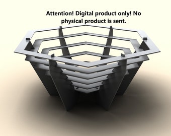 Collapsible fire pit, DXF file plasma, laser cutting. DIY metalwork. Ready-made files for plasma cutting.