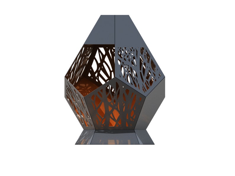 Feuerstelle im Freien. 2 Größe. Digitales Produkt. DXF-Datei-Plasma, Laserschneiden. DIY Metallarbeiten. Vorgefertigte Dateien für das Laserschneiden. Bild 8