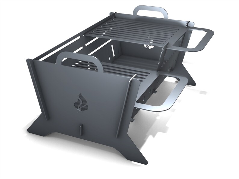 Collapsible Grill 485mm X 690mm DXF File Fire Pit Collapsible Etsy
