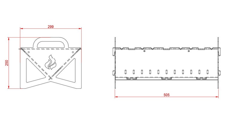 Best Fire pit Collapsible. 12 DXF file plasma, laser cutting. DIY metalwork. Ready-made files for plasma cutting. image 3